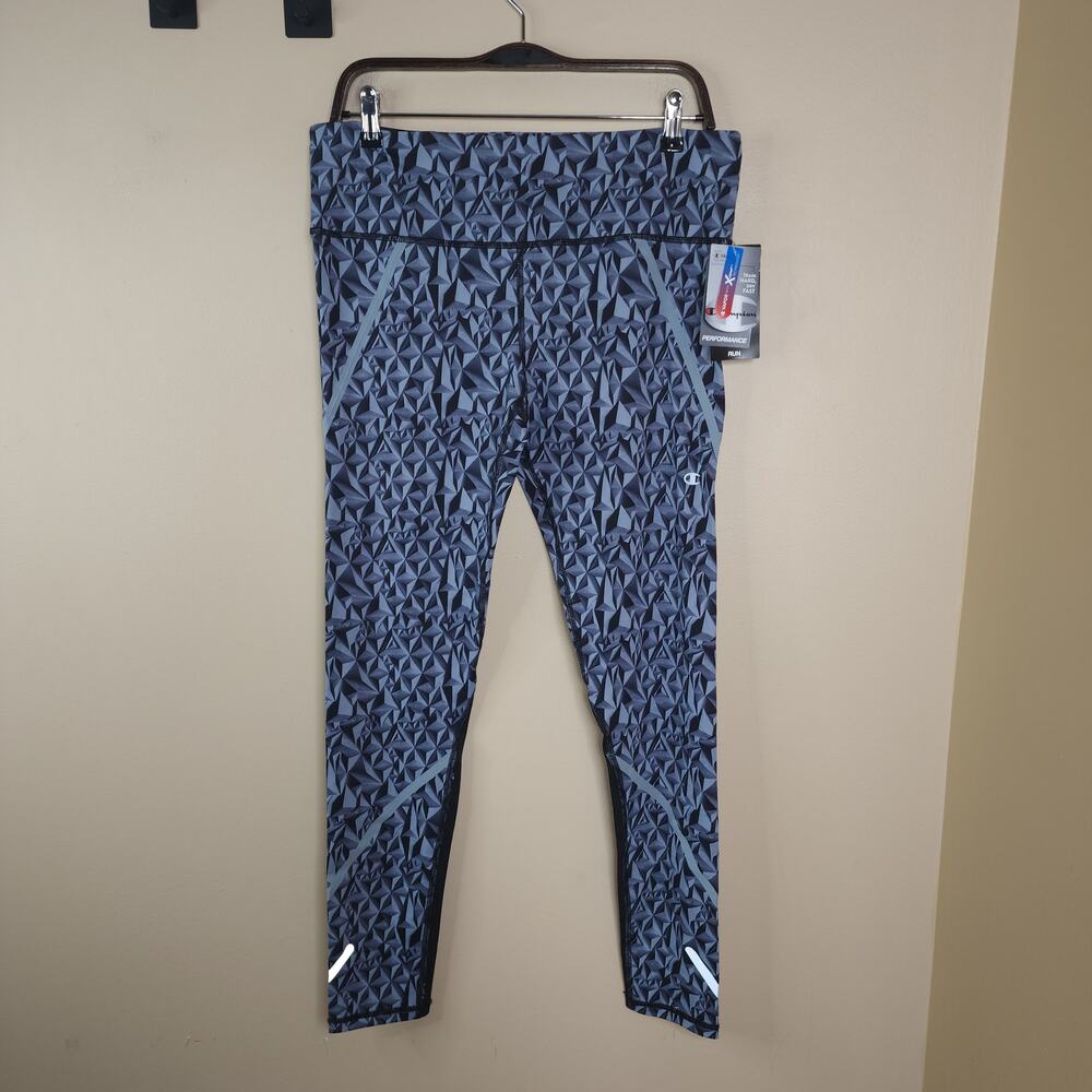 Champion Women's Marathon Legging in Black 3d Pyramid Size XL